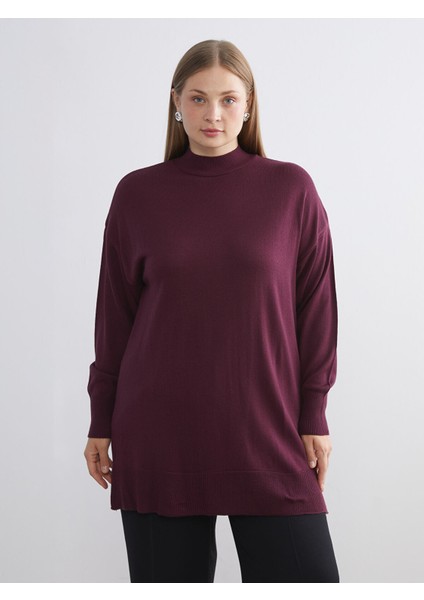 Yeni Sezon Dik Yaka Kadın Triko Tunik fiyatları