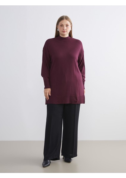 Yeni Sezon Dik Yaka Kadın Triko Tunik modelleri