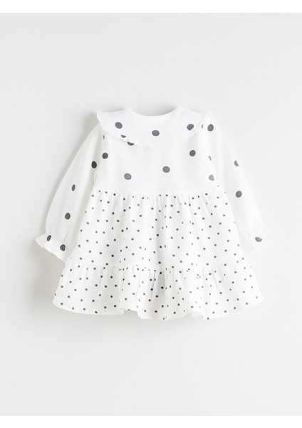 Yeni Sezon Bebe Yaka Fırfırlı Kız Bebek Elbise fiyatları