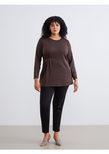 Yeni Sezon Bisiklet Yaka Büzgülü Kadın Tunik fiyatları