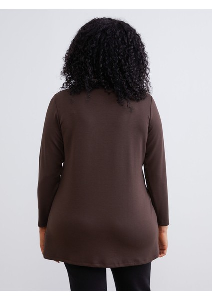 Yeni Sezon Bisiklet Yaka Büzgülü Kadın Tunik fırsatları