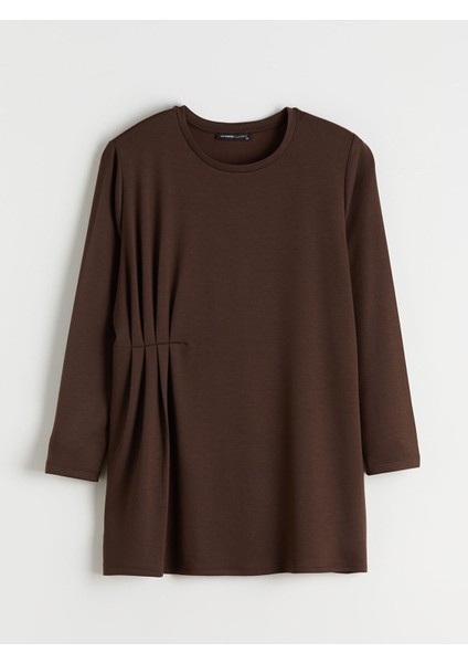 Yeni Sezon Bisiklet Yaka Büzgülü Kadın Tunik indirimleri