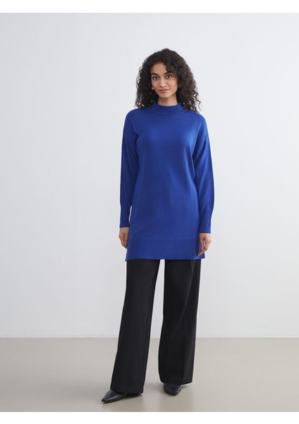 Yeni Sezon Dik Yaka Kadın Triko Tunik modelleri