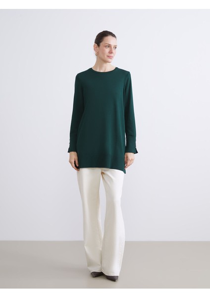 Yeni Sezon Bisiklet Yaka Kadın Triko Tunik fiyatları