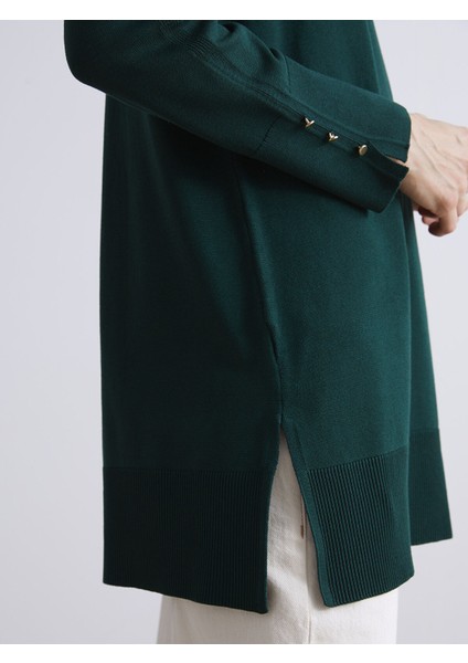 Yeni Sezon Bisiklet Yaka Kadın Triko Tunik modelleri