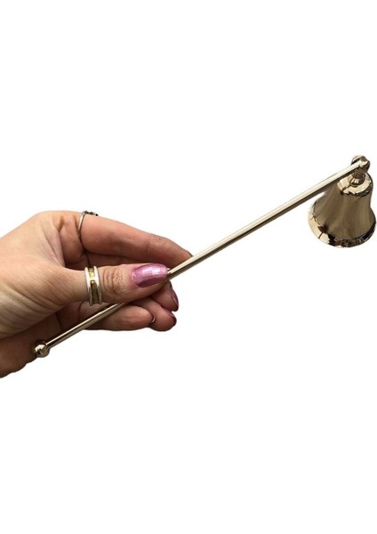 Sade Çubuklu Mum Söndürücü, Zarif Gümüş Renkli Dekoratif Tasarım