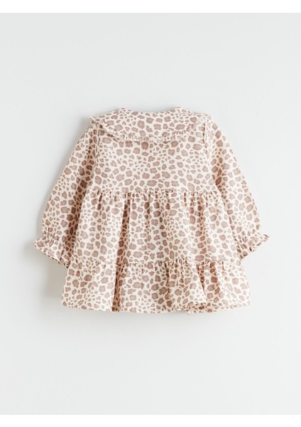 Yeni Sezon Bebe Yaka Fırfırlı Kız Bebek Elbise fiyatları