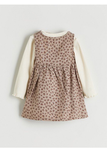 Yeni Sezon Leopar Desenli Kız Bebek Elbise ve Tişört modelleri