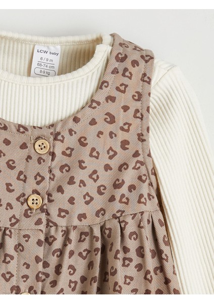 Yeni Sezon Leopar Desenli Kız Bebek Elbise ve Tişört fiyatları
