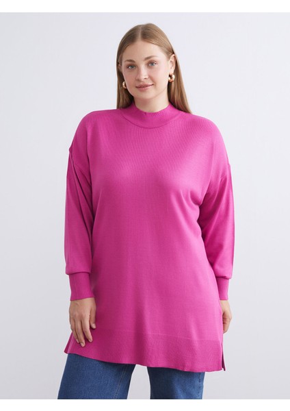 Yeni Sezon Dik Yaka Kadın Triko Tunik fiyatları