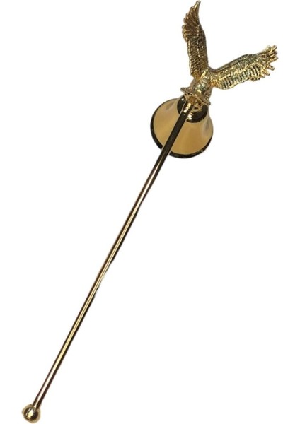 Kartallı Çubuklu Mum Söndürücü-Gold