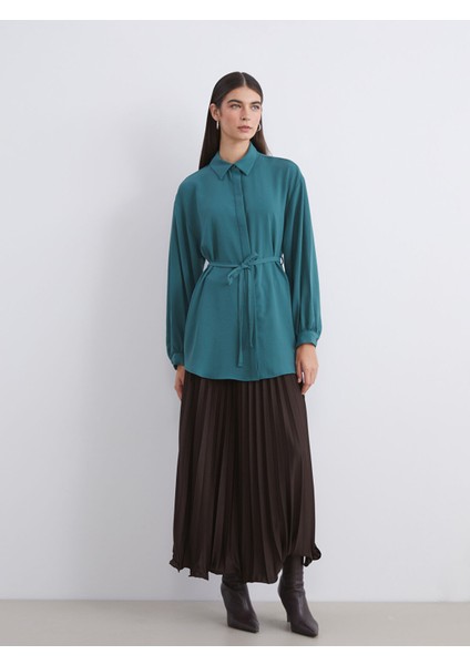 Yeni Sezon Dokulu Oversize Kadın Gömlek Tunik fiyatları