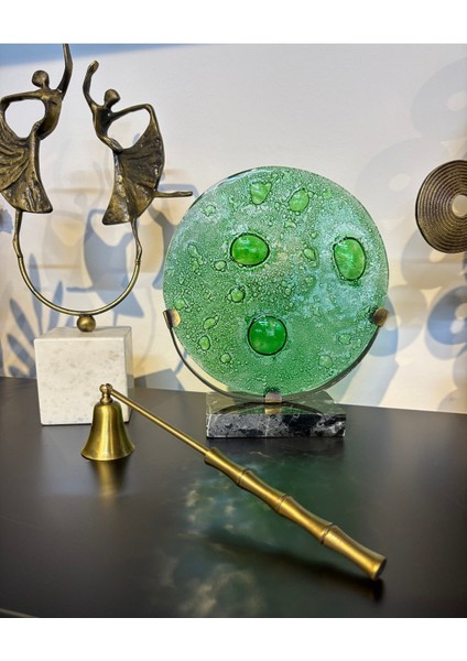 Bambu Saplı Mum Söndürücü-Antik Bronz (Eskitme)