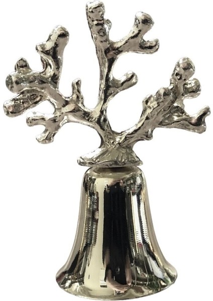 Mercan Tepeli Metal Çan Mum Söndürücü-Gümüş