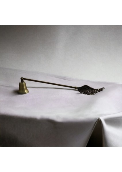 Uzun Melek Kanatlı Mum Söndürücü-Eskitme(Antik)