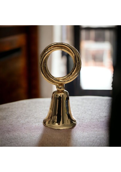 Halka Tepeli Çan Mum Söndürücü-Gold