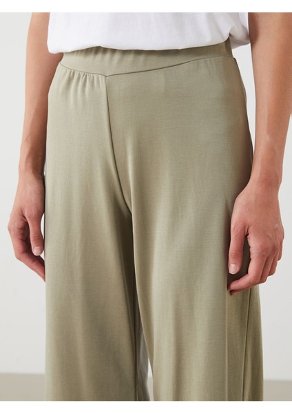 Yeni Sezon Beli Lastikli Modal Karışımlı Kadın Kapri modelleri