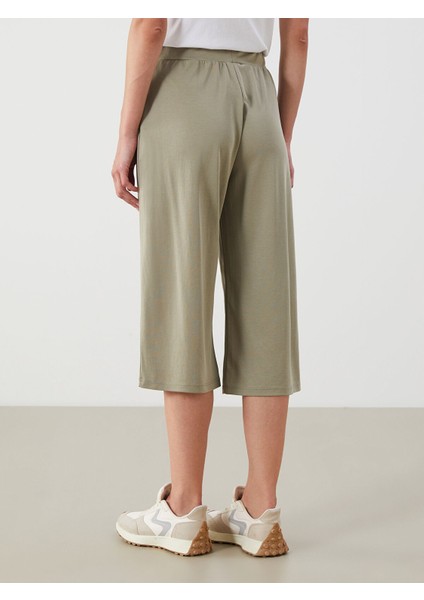 Yeni Sezon Beli Lastikli Modal Karışımlı Kadın Kapri fırsatları