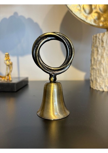 Şık Halka Tepeli Çan Mum Söndürücü, Antik Tarz Dekoratif Aksesuar
