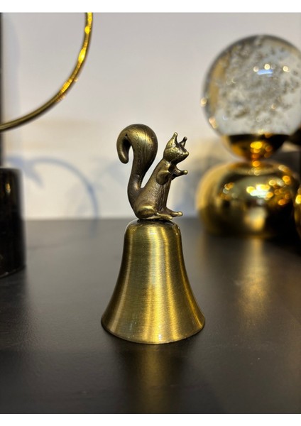 Sincaplı Çan Mum Söndürücü-Bronz (Antik)