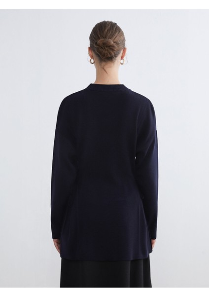 Yeni Sezon Dik Yaka Oversize Kadın Triko Tunik fırsatları