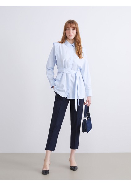 Yeni Sezon Kuşaklı Kadın Gömlek Tunik fiyatları