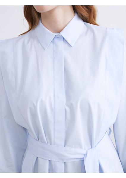 Yeni Sezon Kuşaklı Kadın Gömlek Tunik modelleri