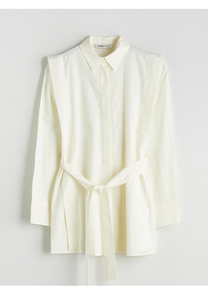 Yeni Sezon Kuşaklı Kadın Gömlek Tunik indirimleri