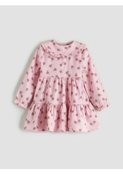 Yeni Sezon Bebe Yaka Çiçekli Kız Bebek Elbise fiyatları