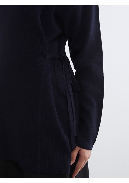 Yeni Sezon Dik Yaka Oversize Kadın Triko Tunik modelleri