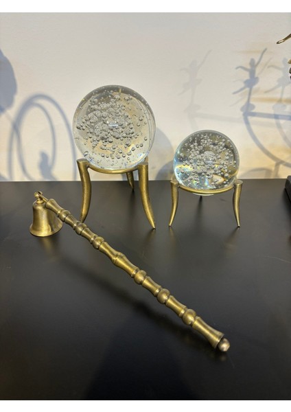 Kalın Toplu Çubuklu Mum Söndürücü-Antik