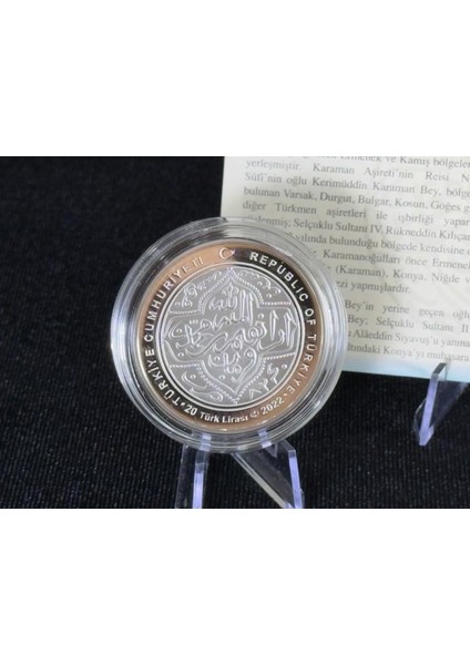 Karamanoğulları Anadolu Beylikleri Serisi No:3 Gümüş Hatıra Sikkesi modelleri
