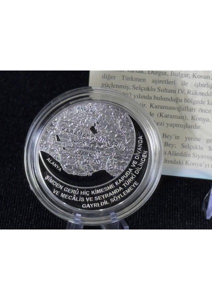 Karamanoğulları Anadolu Beylikleri Serisi No:3 Gümüş Hatıra Sikkesi indirimleri