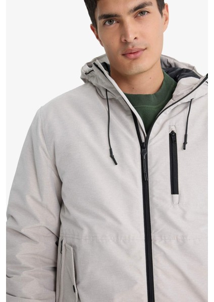 Su İtici Regular Fit Kapüşonlu İç Cepli Fermuarlı Cepli Mont C6484AX25AU fırsatları