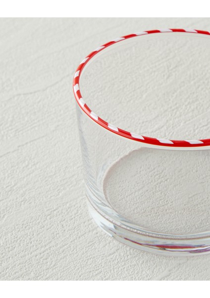 Candy Cane Stripe Cam Çerezlik 8,5 cm Kırmızı fiyatları