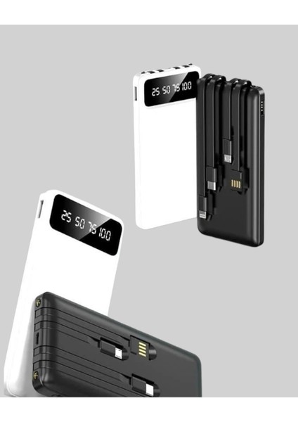 20.000MAH Pd Powerbank LED Işık LCD Ekran Dahili Kablo Çoklu Giriş fiyatları