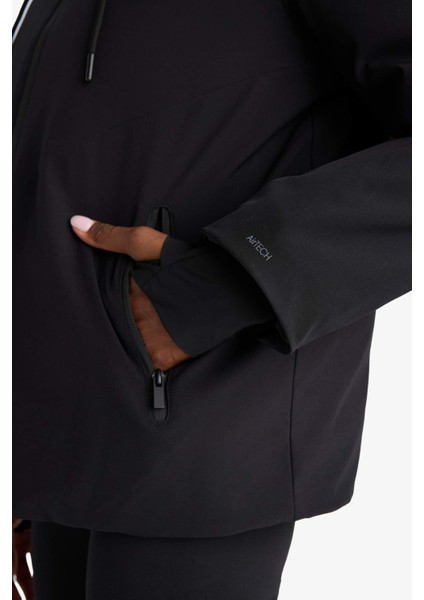 Su İtici Regular Fit Kapüşonlu Fermuarlı İçi Polarlı Mont E9267AX25WN indirimleri