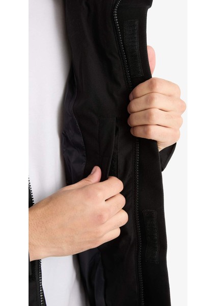 Su İtici Regular Fit Dik Yaka İç Cepli Fermuarlı Cepli Mont F5711AX25WN