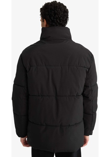 Su İtici Regular Fit Dik Yaka İç Cepli Fermuarlı Cepli Mont F5711AX25WN