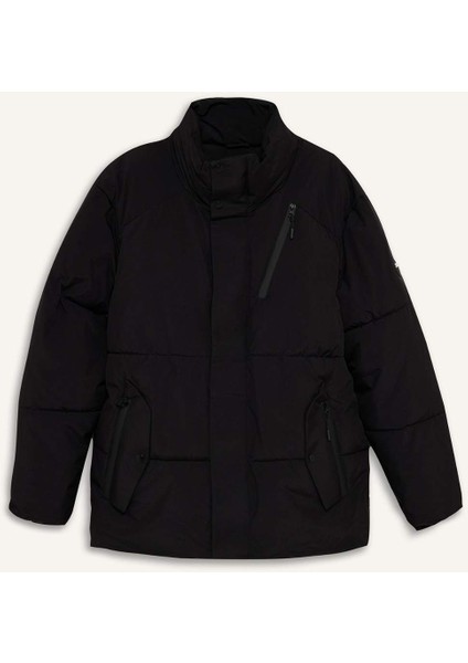 Su İtici Regular Fit Dik Yaka İç Cepli Fermuarlı Cepli Mont F5711AX25WN