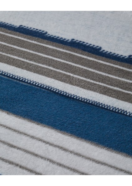 Fancy Line Pamuk Akrilik Tek Kişilik Battaniye 150X200 cm Mavi modelleri