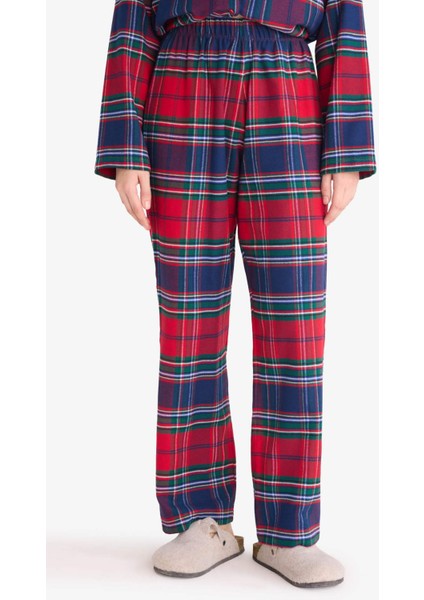 Regular Fit Kareli Uzun Kollu 2'li Flanel Takım Fall in Love V4015AZ25WN fırsatları