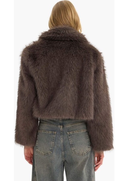 Regular Fit Düğmeli Kısa Suni Kürk F2921AX25WN indirimleri