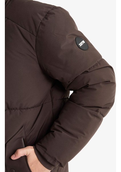 Su İtici Regular Fit Dik Yaka İç Cepli Fermuarlı Cepli Mont F5711AX25WN