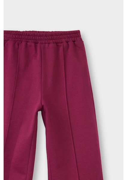 Kız Bebek Beli Lastikli Wide Leg Geniş Bol Paça Eşofman Altı fiyatları