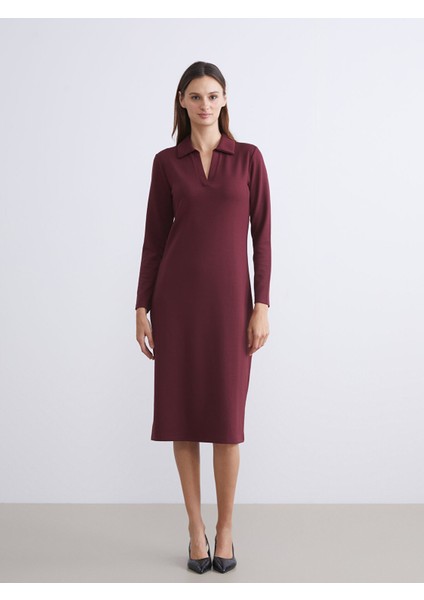 Yeni Sezon Büyük Beden Polo Yaka Bodycon Elbise fırsatları