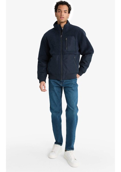 Regular Fit Triko Detaylı İç Cepli Pelüş Mont F5048AX25WN fiyatları