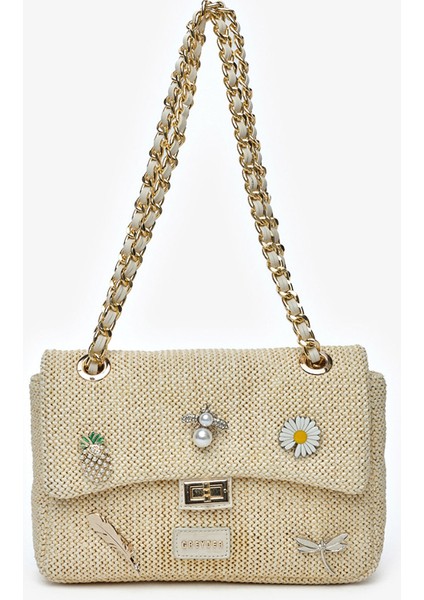 Kadın Krem Omuz Çantası 5Y2CN69716 indirimleri