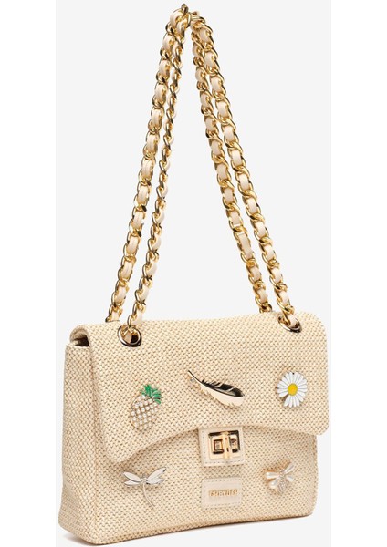 Kadın Krem Omuz Çantası 5Y2CN69716