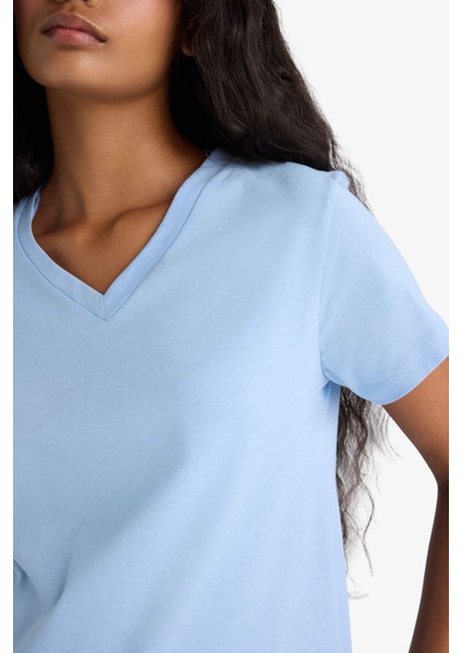 Pijama Takımı Regular Fit Kısa Kollu Üst Desenli Uzun Alt-Fall in Love F7544AX25AU indirimleri